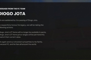 云开体育官网入口-FC25悼念若塔：出于尊重，若塔UT卡将不再出现在卡包中&amp;数值锁定